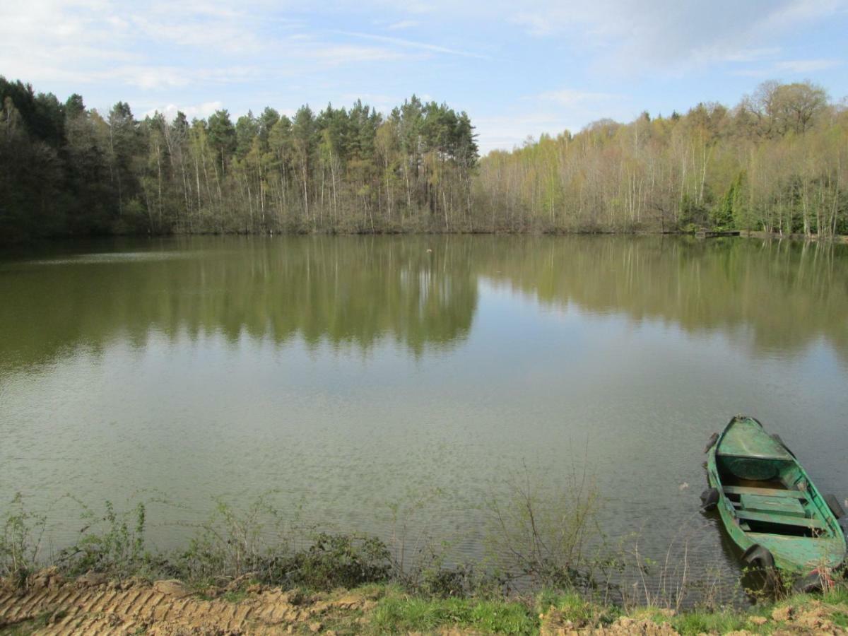 Florennes Gite Neuf 150 M2 Devant Un Grand Lac Prive De 2 Hectares Poissonneux Au Milieu Des Bois Exterior foto